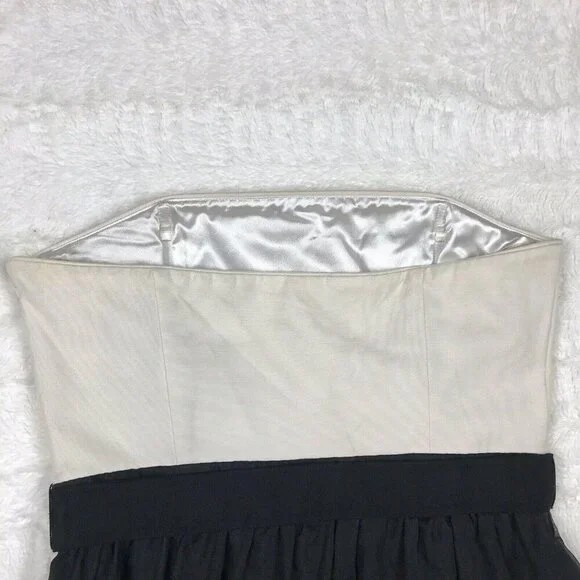 White House Black Market Womens Dress Size 6 Strapless Silk Cocktail Party - Picture 11 of 11